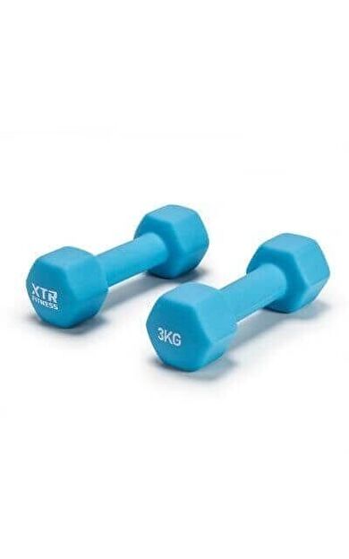 XTR Fitness Vinyl Neoprene Dambıl 3 Kg X 2 Adet