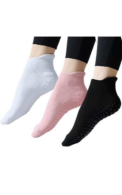 XTR Fitness Kısa Yoga Ve Pilates Çorabı 3'Lü Set