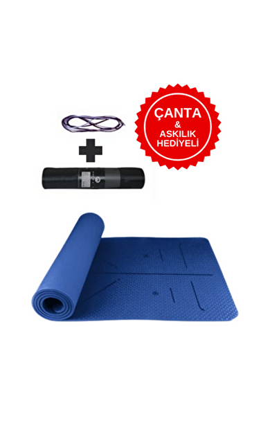XTR Fitness Yoga Matı Ve Pilates Minderi Tpe 8 Mm EP00T7-81-C-LACIVERT