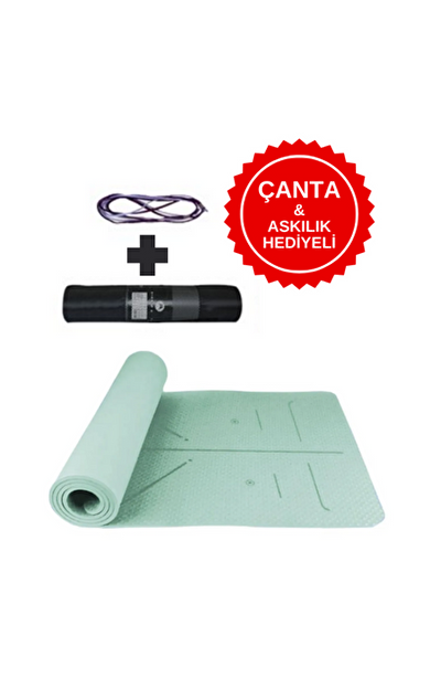 XTR Fitness Yoga Matı Ve Pilates Minderi Tpe 8 Mm EP00T7-81-C-YESIL
