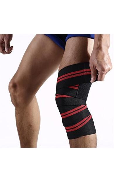 Xtreme Fitness Kırmızı Siyah Dizlik