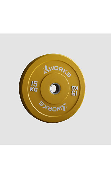 XWORKS Renkli Antrenman Bumper Plaka (Çift) 15KG (ÇİFT)