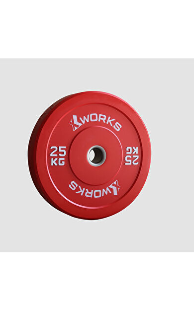 XWORKS Renkli Antrenman Bumper Plaka (Çift) 25KG (ÇİFT)