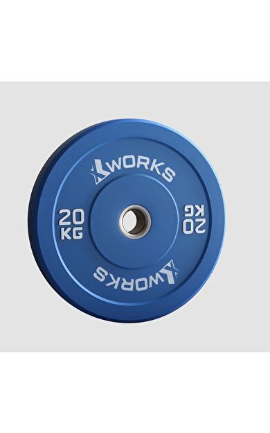 XWORKS Renkli Antrenman Bumper Plaka (Çift) 20KG (ÇİFT)