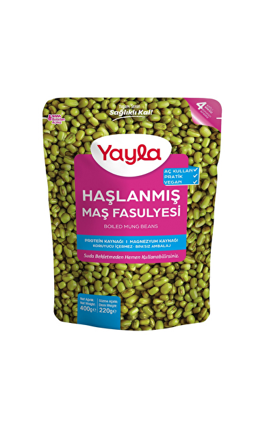 YAYLA Haşlanmış Maş Fasulyesi 400g
