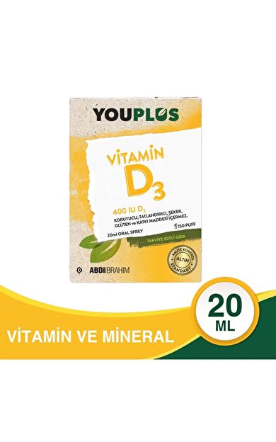 Youplus 400 IU Vitamin D3 20 ml Sprey