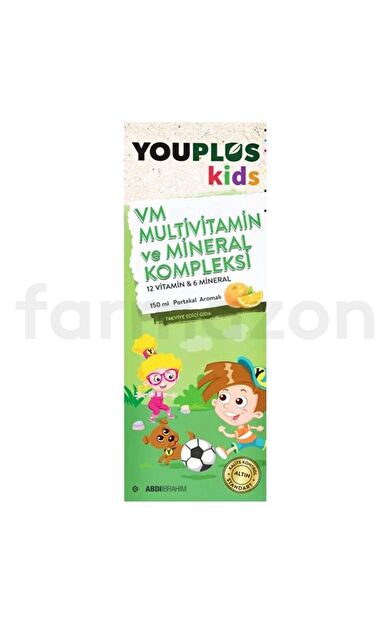 Youplus Kids Vm Multivitamin Ve Mineral Kompleksi 150 Ml- SKT: 09/2027