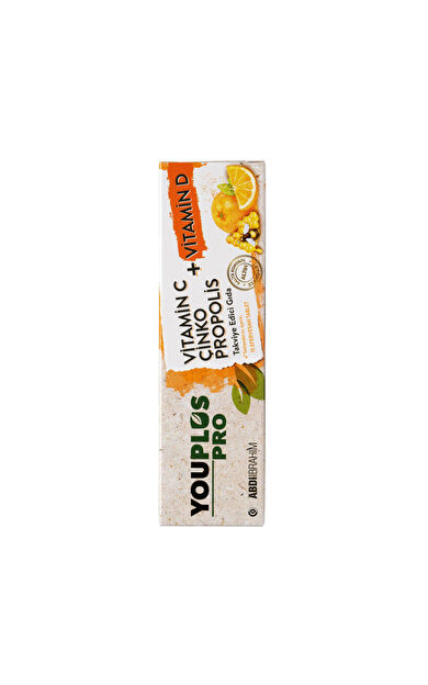 Youplus Pro Vitamin C D Çinko Propolis 15 Efervesan Tablet