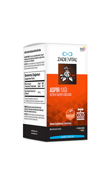 Zade Vital Aspir Yağı 60 Yumuşak Kapsül