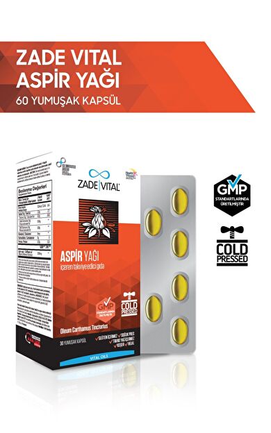 Zade Vital Aspir Yağı 600 mg 60 Kapsül