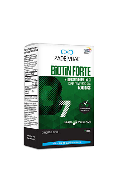 Zade Vital Biotin Forte 30 Yumuşak Kapsül