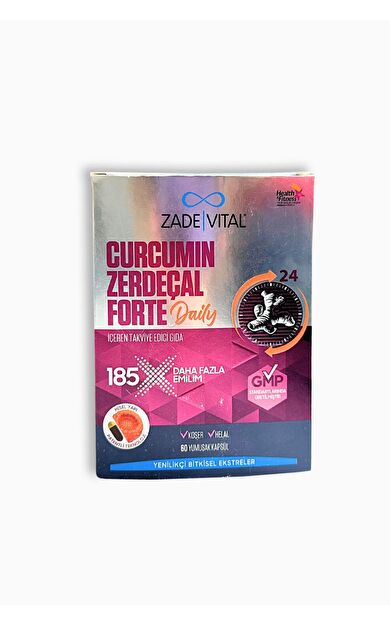 Zade Vital Curcumin Zerdeçal Forte Daily 60 Yumuşak Kapsül