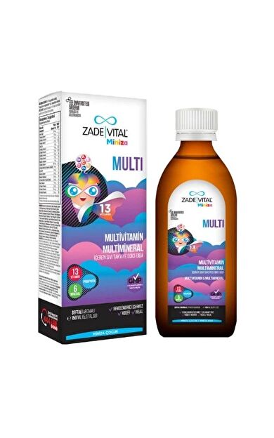 Zade Vital Miniza Multivitamin &amp; Mineral Şurup 150 ml