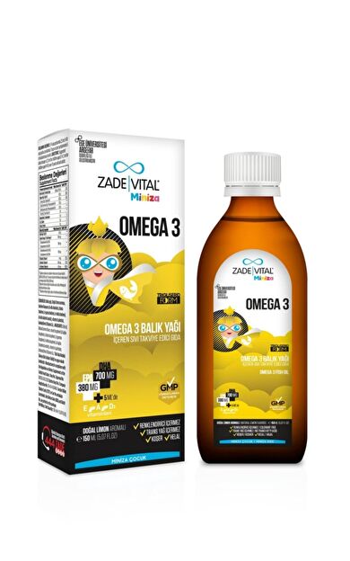 Zade Vital Miniza Omega-3 Balık Yağı 150 ml