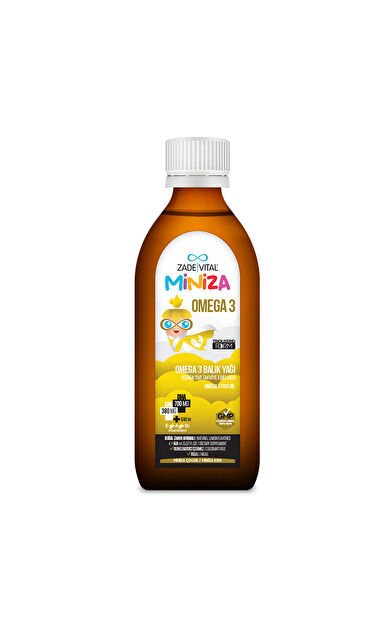 Zade Vital Miniza Omega 3 - Balık Yağı İçeren Sıvı Takviye Edici Gıda 150 ml