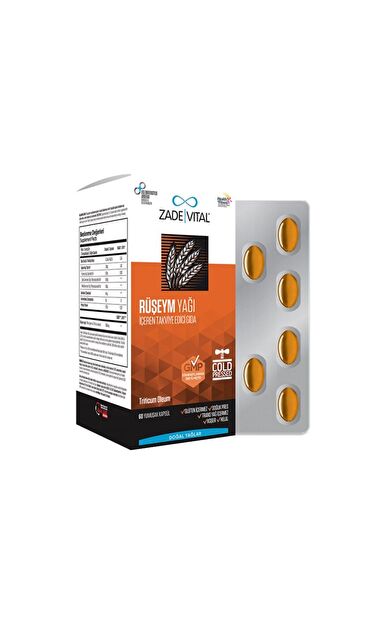 Zade Vital Ruşeym Yağı 60 Yumuşak Kapsül