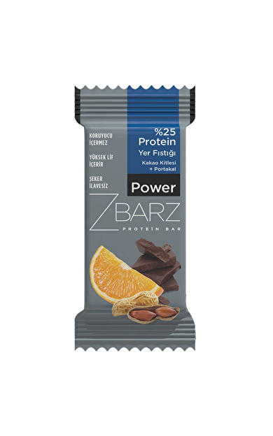 ZBARZ Power Yer Fıstıklı Portakallı Protein Bar 35g