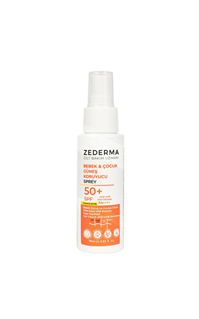 Zederma Spf 50 Bebek ve Çocuk Güneş Koruyucu Sprey 75 ml