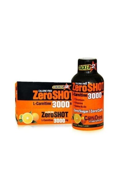 Zero Shot 12 Adet Portakal Aromalı L-carnitine 60 ml 3000mg