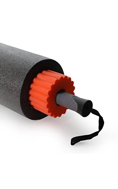 Zerogym Multi Foam Foam Roller, 3 Parça 3 Fonksiyon Masaj Çubuklu, Turuncu