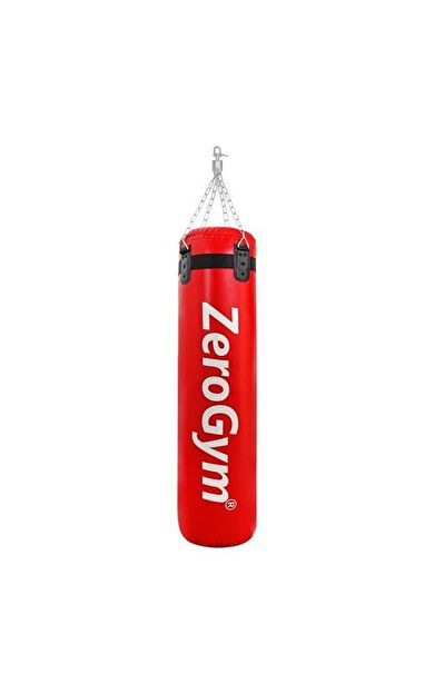Zerogym Boks Kum Torbası 140cm x 32cm Premium Kalite,İçi Dolu, Döner Mekanizma ve Askı Aparatlı
