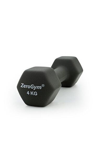 Zerogym Neopren Kaplı İçi Demir Dambıl 4 kg Gri 1 Adet