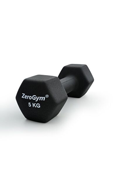Zerogym Neopren Kaplı İçi Demir Dambıl 5 kg Siyah 1 Adet