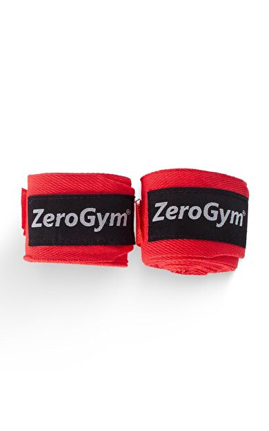 Zerogym Boks Bandajı, Muay Thai Kickbox Bandajı, Çift, 2m Kırmızı