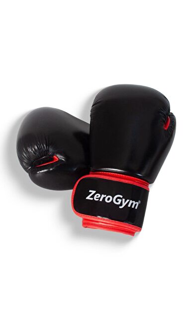 Zerogym Boks Eldiveni, Muay Thai, Kick Boks Eldiveni 8 Oz Siyah Kırmızı
