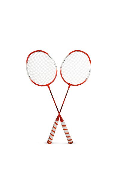 Zerogym 2li Badminton Raket Seti 66cm Turuncu