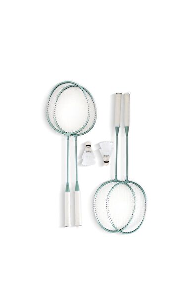 Zerogym Badminton File Raket Top Seti 4 Raket, 4 Top,Çanta Platformlu File