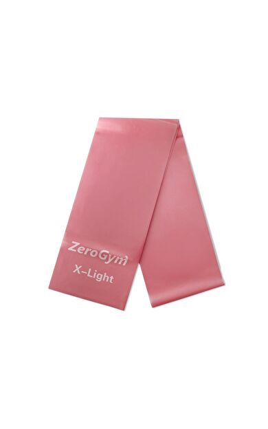 Zerogym Egzersiz Bandı, Pilates Bandı, 150cmx15cmx0,35cm Pembe Çok Hafif