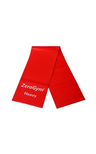 Zerogym Egzersiz Bandı Pilates Bandı, 150cmx15cmx0,65cm Kırmızı Ağır