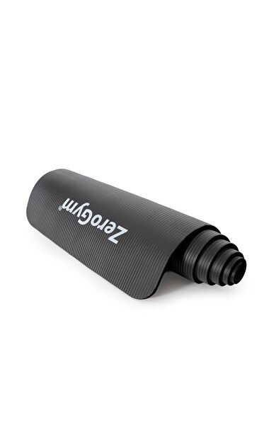 Zerogym Egzersiz Matı Siyah 180X60X1cm Ekstra Kalın Yüksek Yoğunluklu Yırtılmaz Egzersiz Yoga