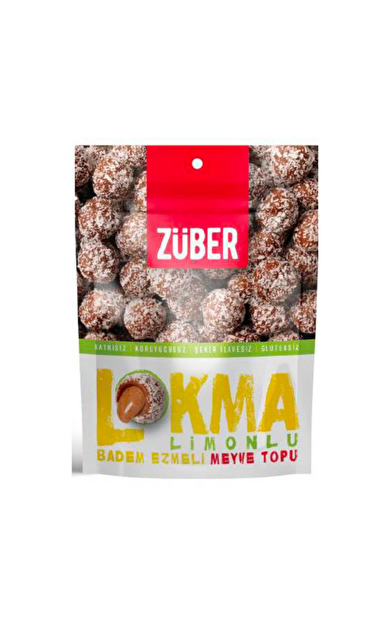 ZÜBER Limonlu Badem Ezmeli Meyve Topu 96g