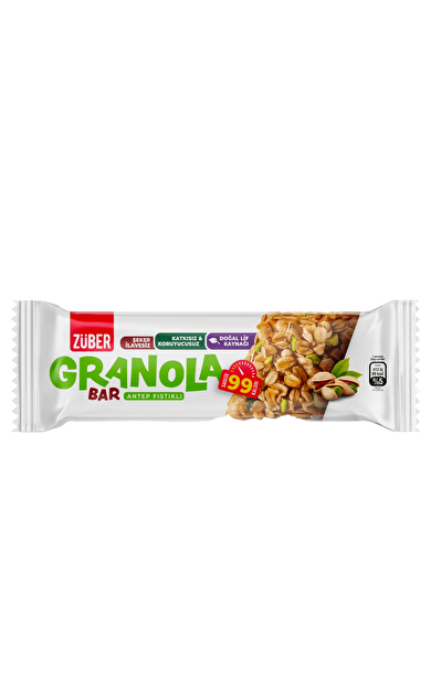 ZÜBER Antep Fıstıklı Granola Bar 25g