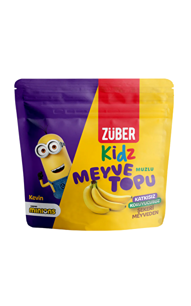 ZÜBER Kidz Muzlu Meyve Küpü 49g