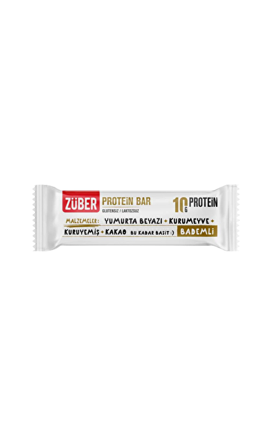 ZÜBER Protein Bar Bademli Glutensiz 40g