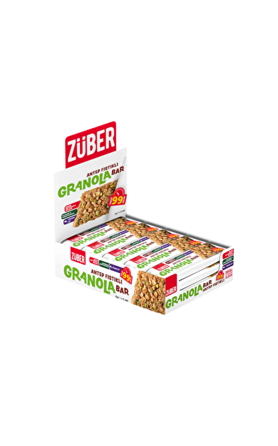 ZÜBER Antep Fıstıklı Granola Bar 25g x 15 Adet