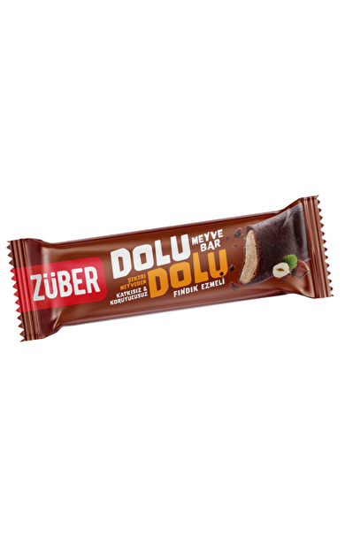 ZÜBER Dolu Dolu Fındık Ezmeli Meyve Bar 30g