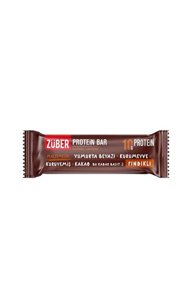Züber Fındıklı Protein Barı - 12 Adet x 40Gr