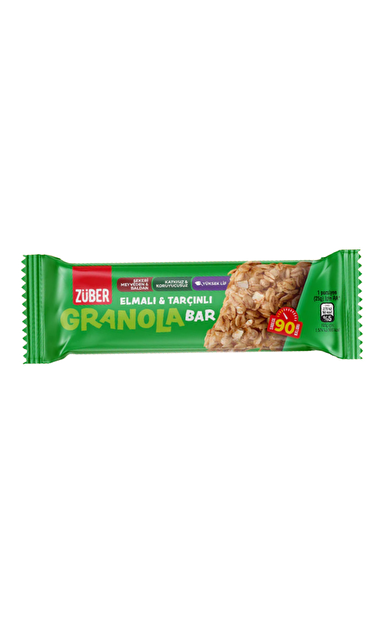 ZÜBER Granola Bar Elmalı Tarçınlı 25g