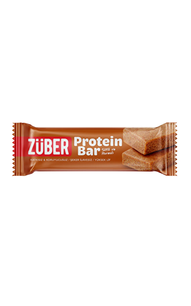 ZÜBER Sütlü ve Hurmalı Protein Bar 35g