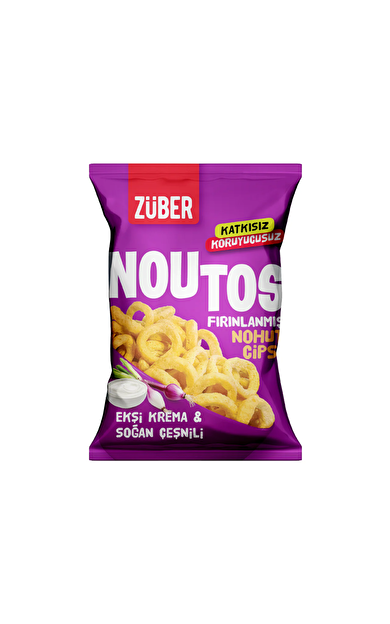 ZÜBER Noutos Nohut Cipsi Ekşi Krema ve Soğanlı 55 g