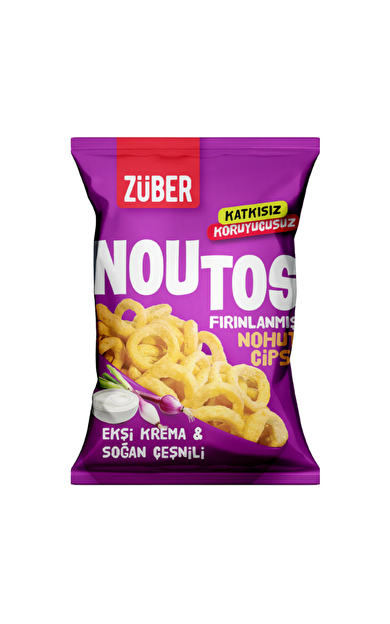 ZÜBER Noutos Nohut Cipsi Ekşi Krema ve Soğanlı 55 g