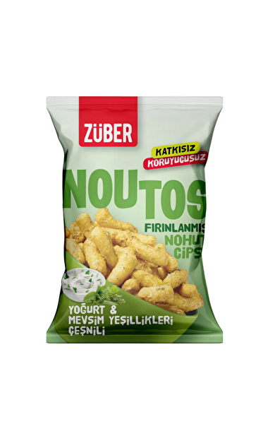 ZÜBER Noutos Nohut Cipsi Yoğurt ve Mevsim Yeşillikleri 55 g