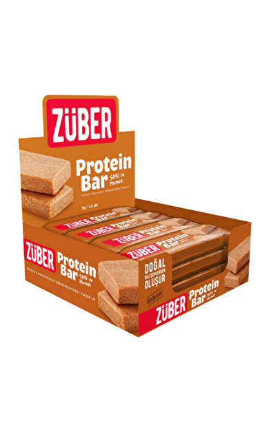 ZÜBER Sütlü ve Hurmalı Protein Bar 35g x 12 Adet