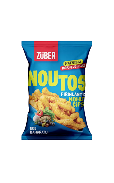 ZÜBER Noutos Ege Baharatlı Fırınlanmış Nohut Cipsi 55g