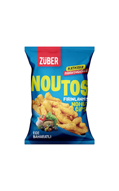 ZÜBER Noutos Ege Baharatlı Fırınlanmış Nohut Cipsi 55g