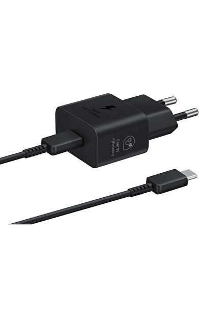 Samsung Type-C Süper Hizli Sarj Seti (25W)  EP-T2510 Siyah